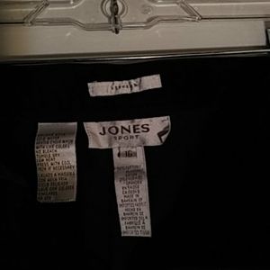 Jones Sport black corduroy pants